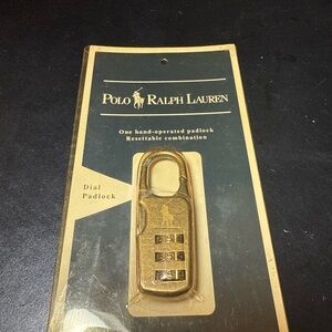 Polo‎ by Ralph Lauren Gold Combination Lock for Storage